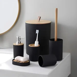 Kit de banheiro com 6 peças