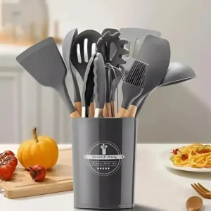 Kit 12 utensílios de cozinha em silicone